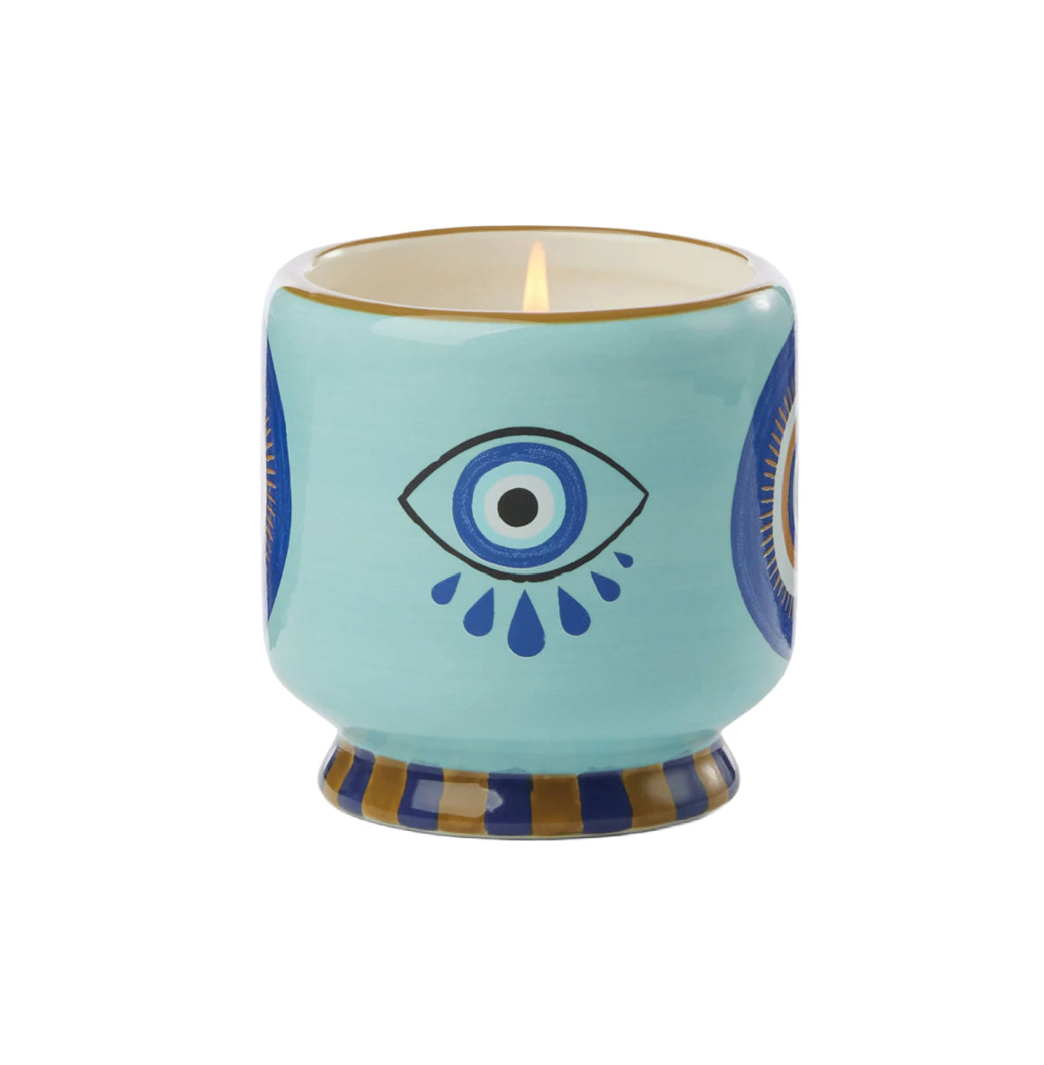Adopo Handpainted Eye Ceramic Candle 8oz.
