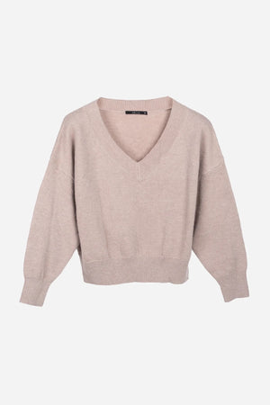 Foggia V-Neck Sweater Mink