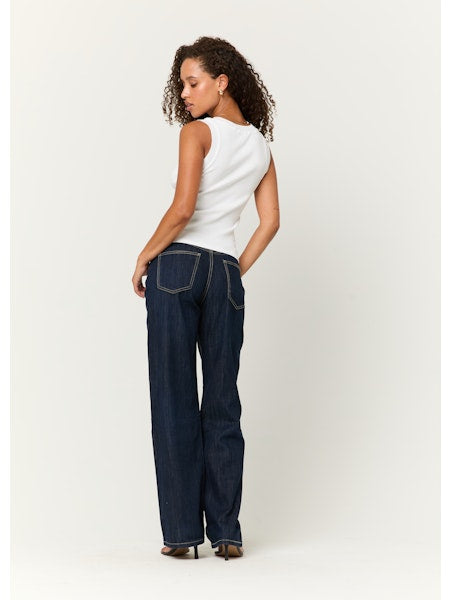 Salgado Rib Ringer Tank White