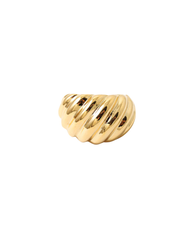 Collective Swirl Med Ring Gold Size 7