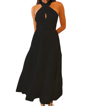 Sage Teir Dress- Black