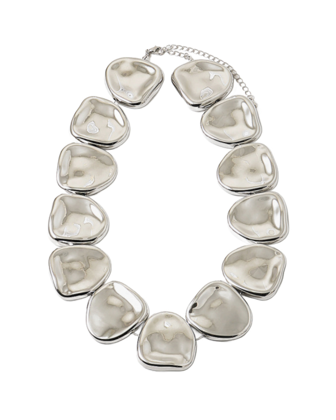 Gia Silver Statement Necklace