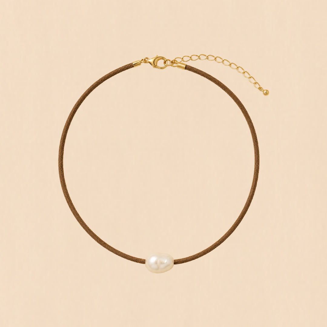 Claudet Collection-Suede Cord Single Pearl