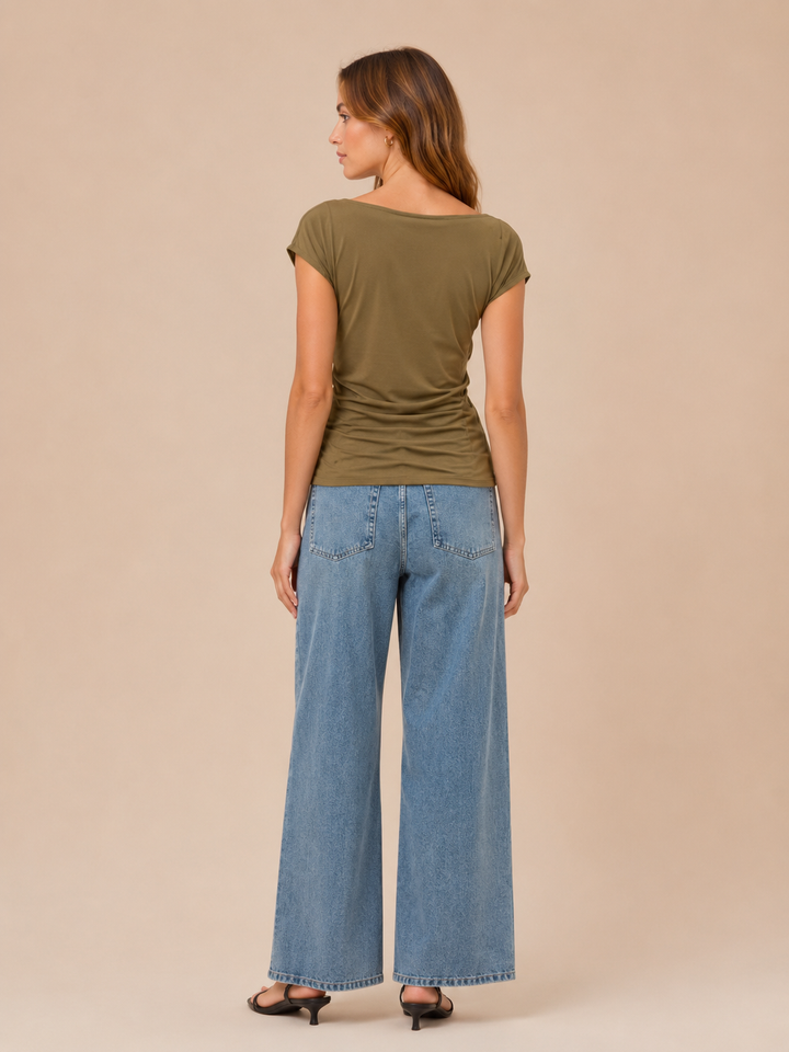 The Pearl Top-Olive