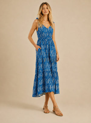 fish print maxi dress Baevely Fish Print Maxi Dress  Scarlet Macaw Resort Wear