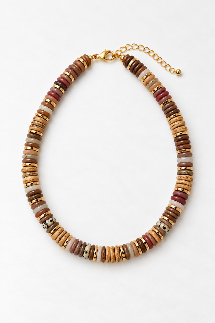 Claudet Collection-Flat Beaded Browns