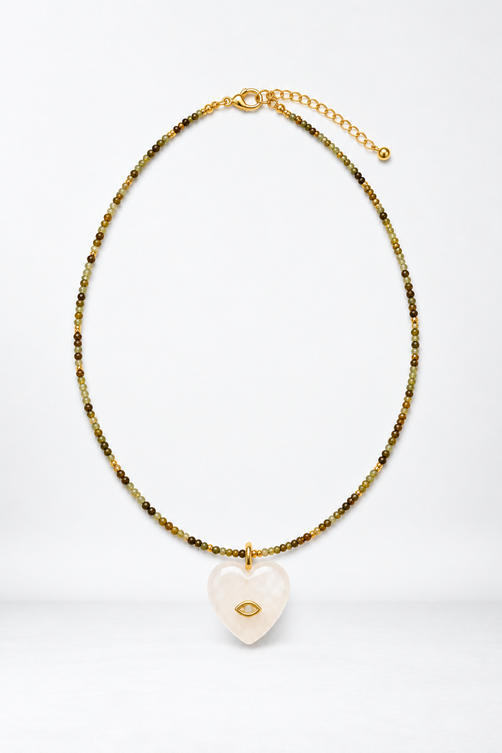 Petite Beads w/Moonstone Heart