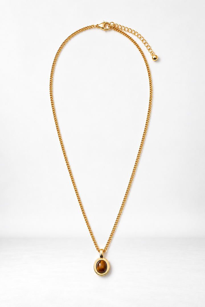 Gold Filled Chain w/Small Tigers Eye
