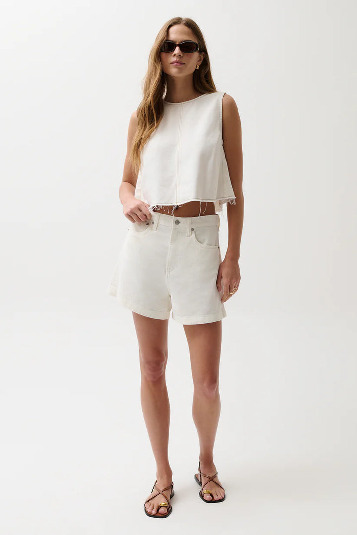 Kimora High Rise Short-Egret