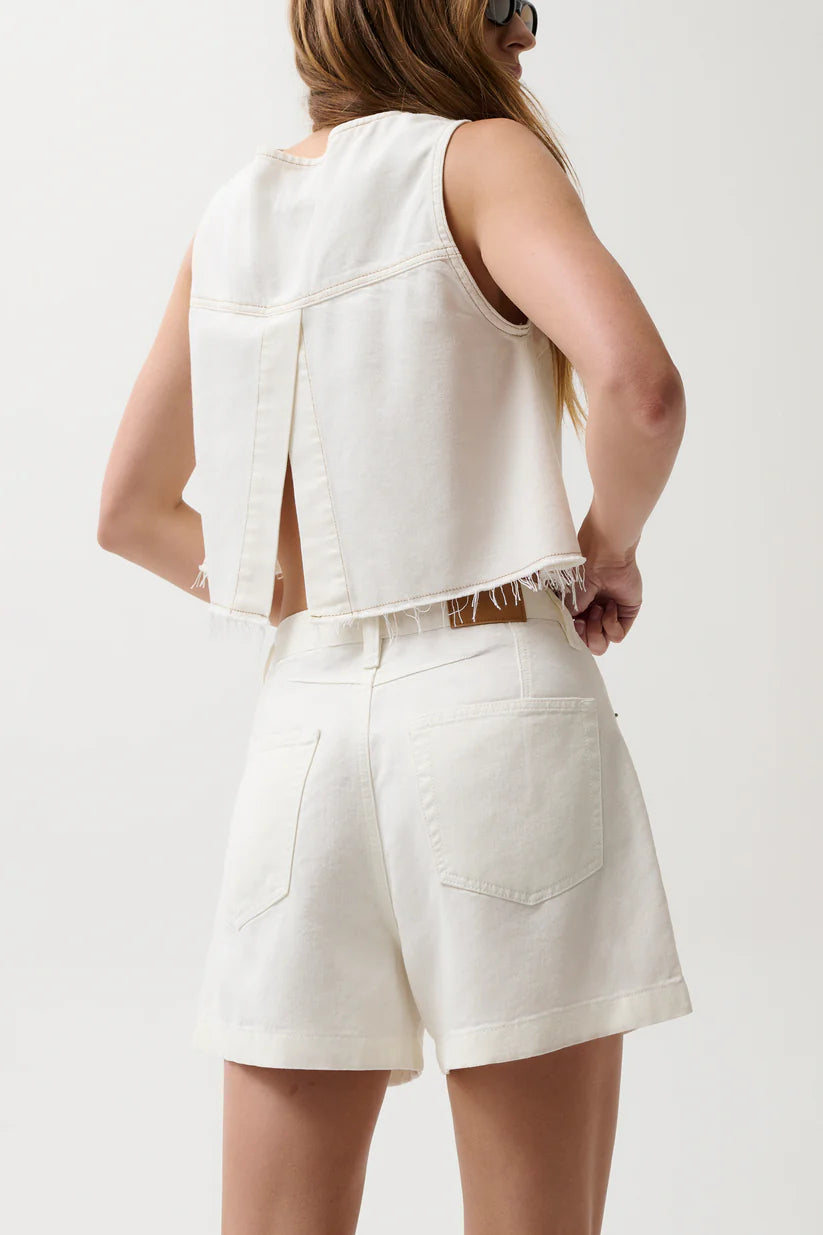 Kimora High Rise Short-Egret