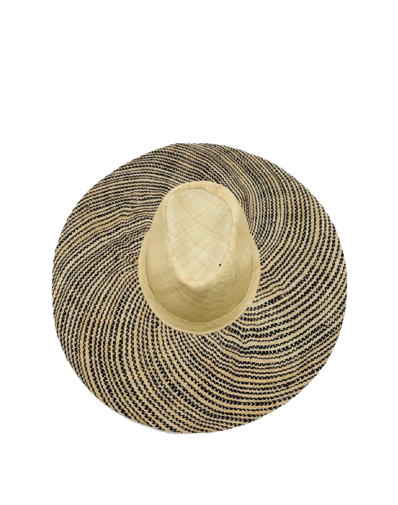 5" Brim Miramar Two Tone Melange Straw Sun Hat