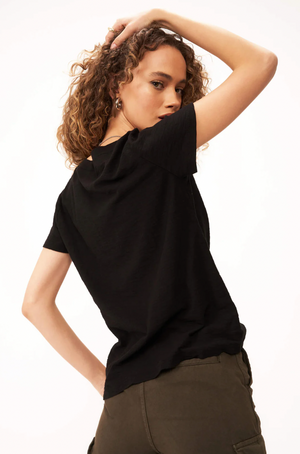 Plata Notched Tee Black