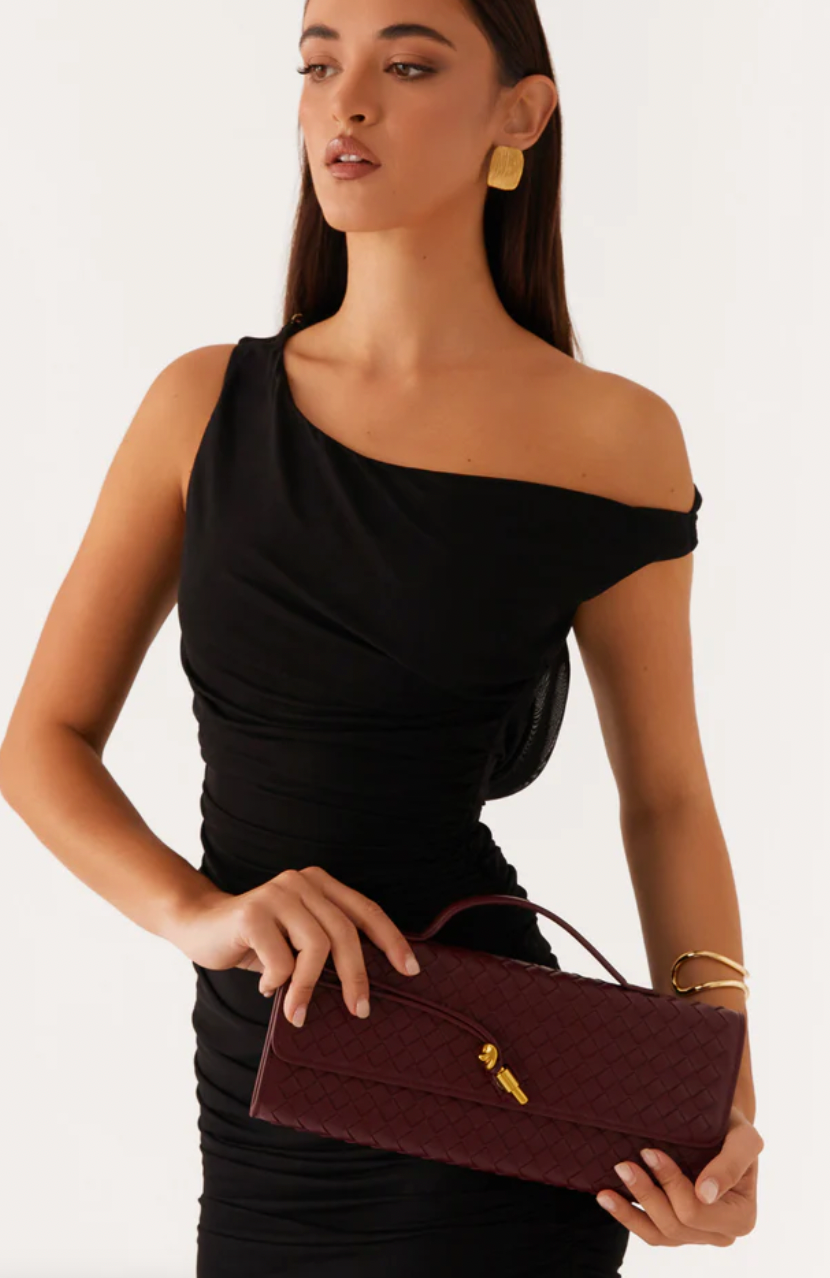 Lana Woven Black Knot Hardware