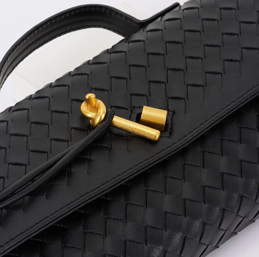 Lana Woven Black Knot Hardware