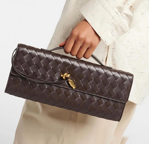 Lana Woven Dark Brown Knot Hardware