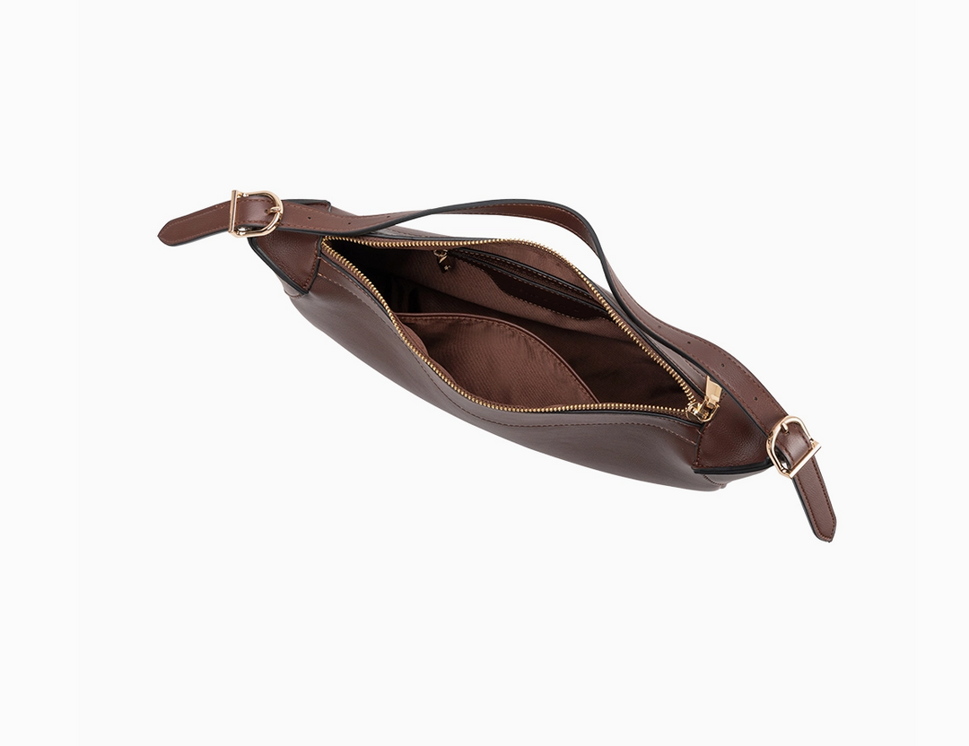 Nicolette Vegan Shoulder Bag-Espresso