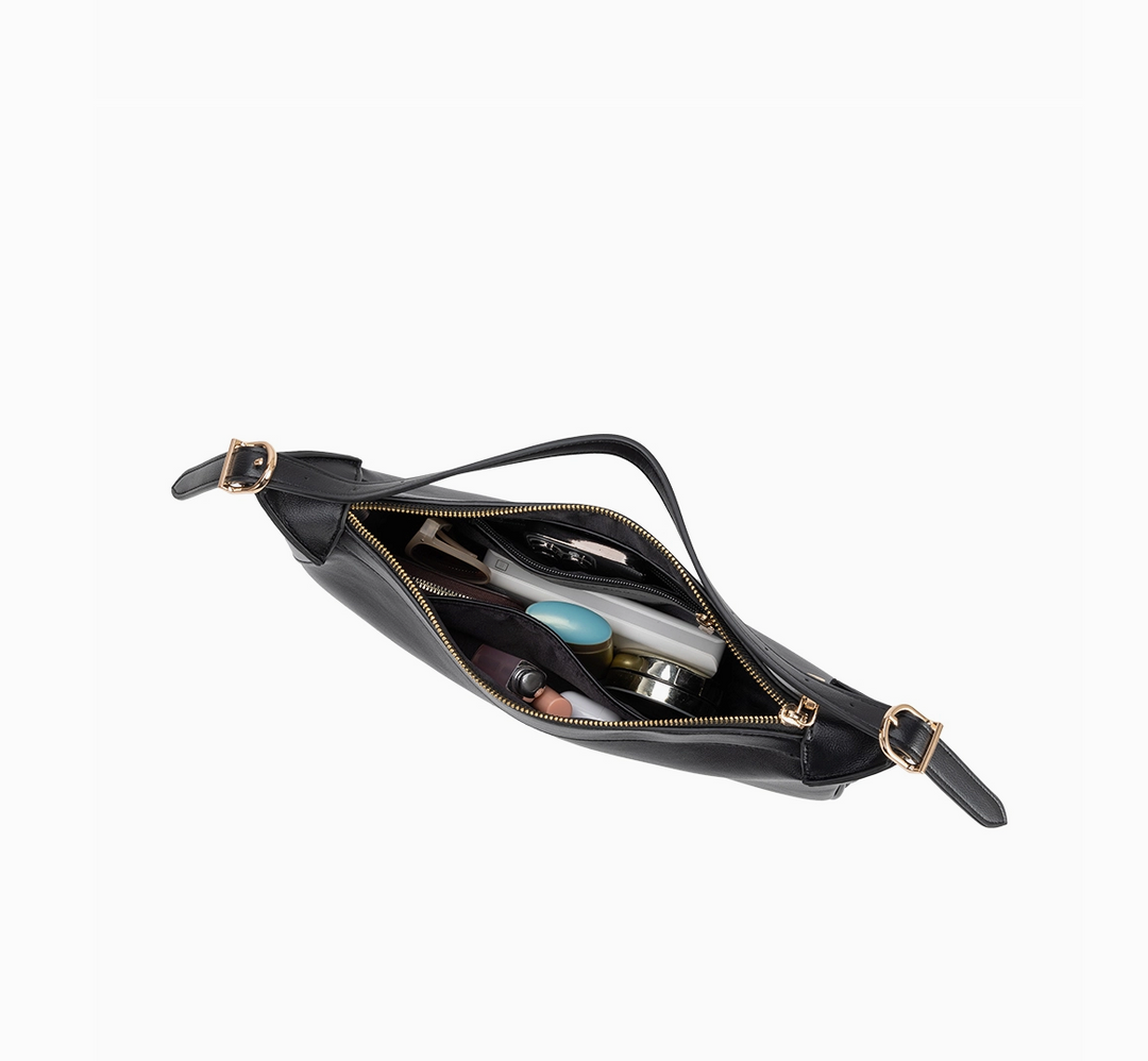 Nicolette Vegan Shoulder Bag-Espresso