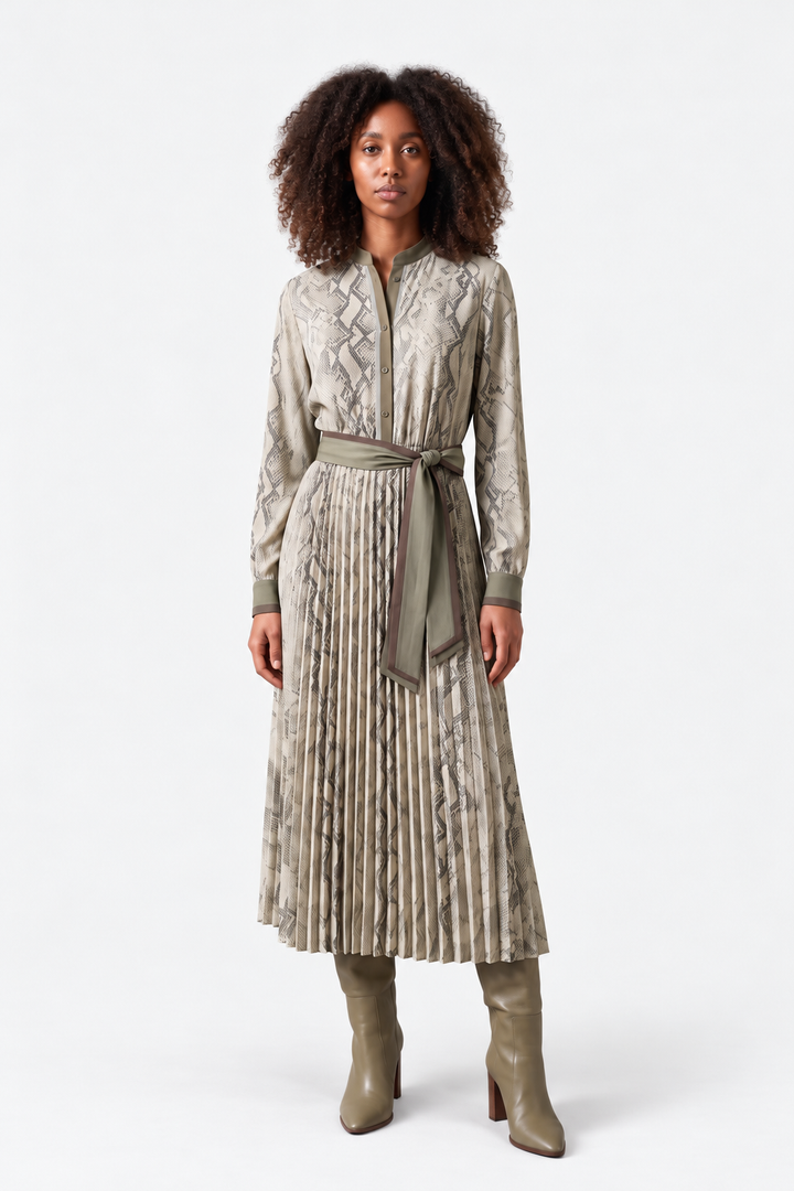 Snakeskin Printed Dress