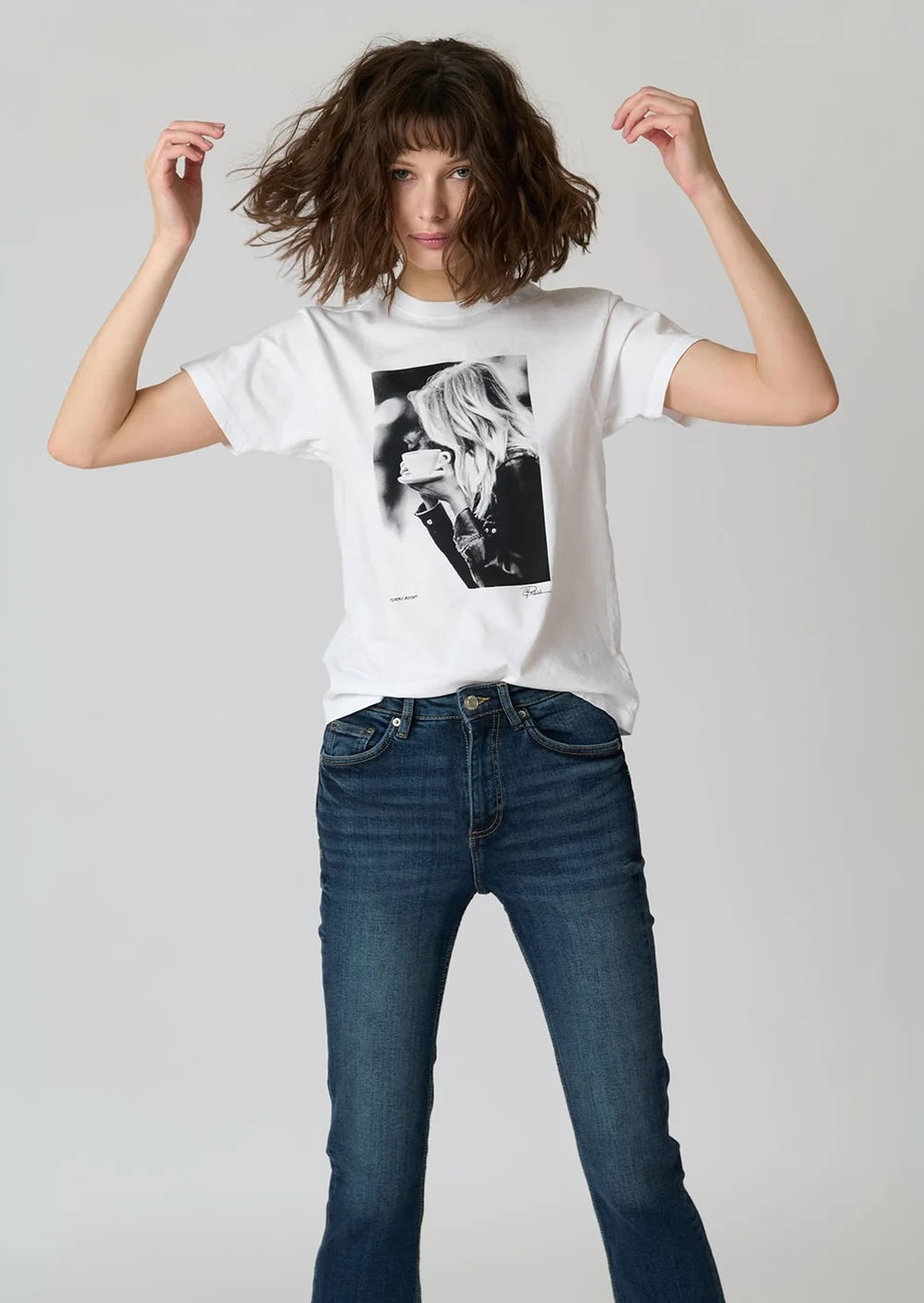 Turbo Boost Mushie Tee Worn White