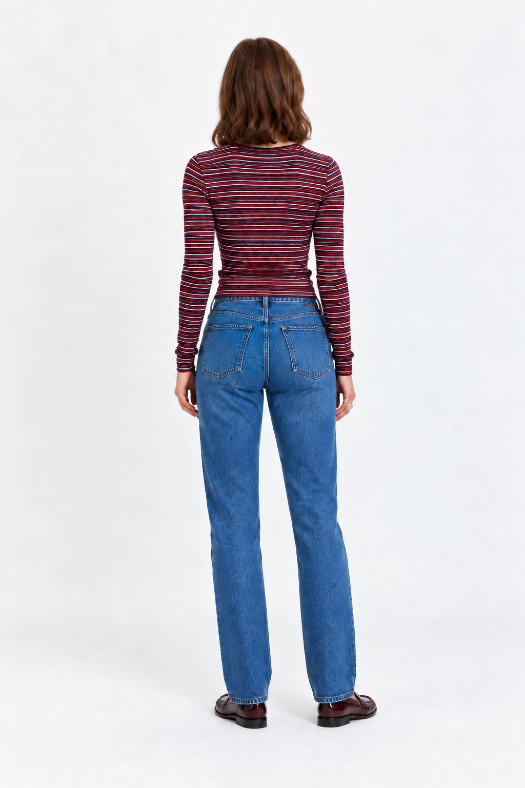 Rebel Mid Rise Slim Straight -Surge