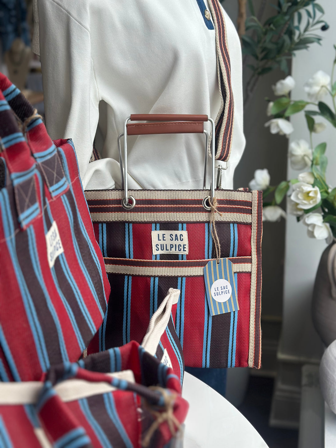 Palma Mini Metal Handle Tote Cassis