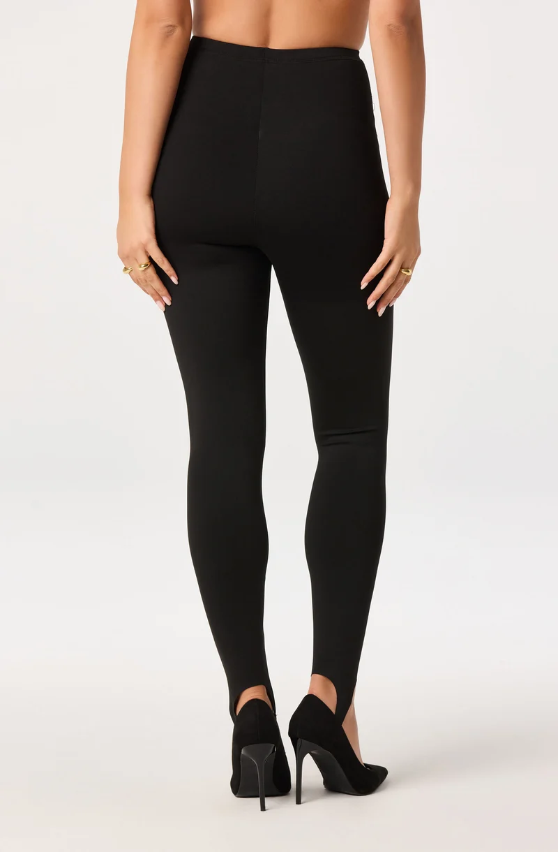 Lily Stirrup Leggings- Black