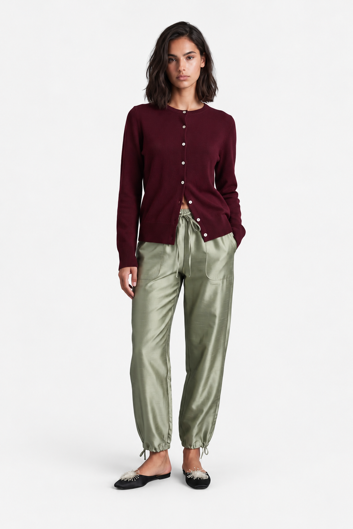 Marnie Tafetta Pant-Sage