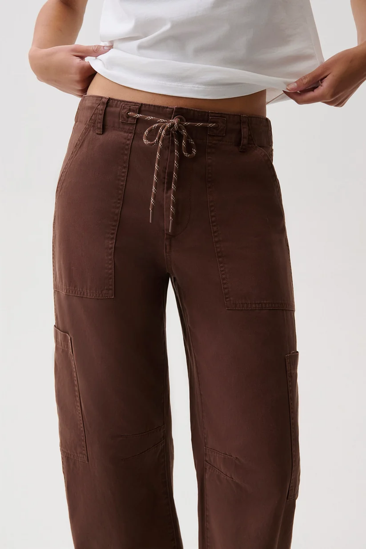 Sabrina Curved Utility Pant-Lindt