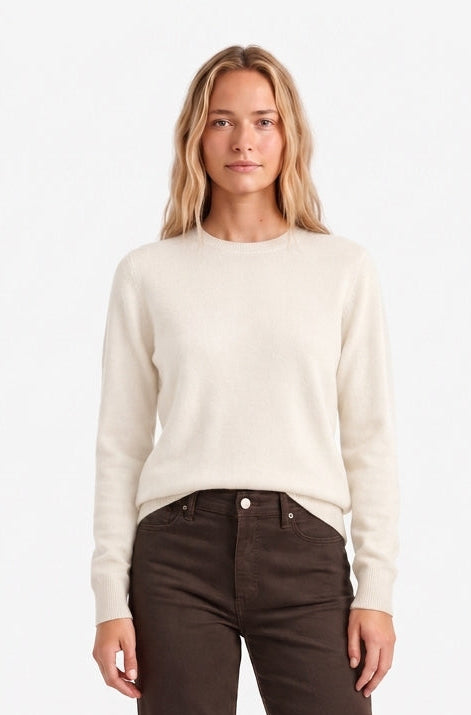 Classic Sweater Top-Ivory