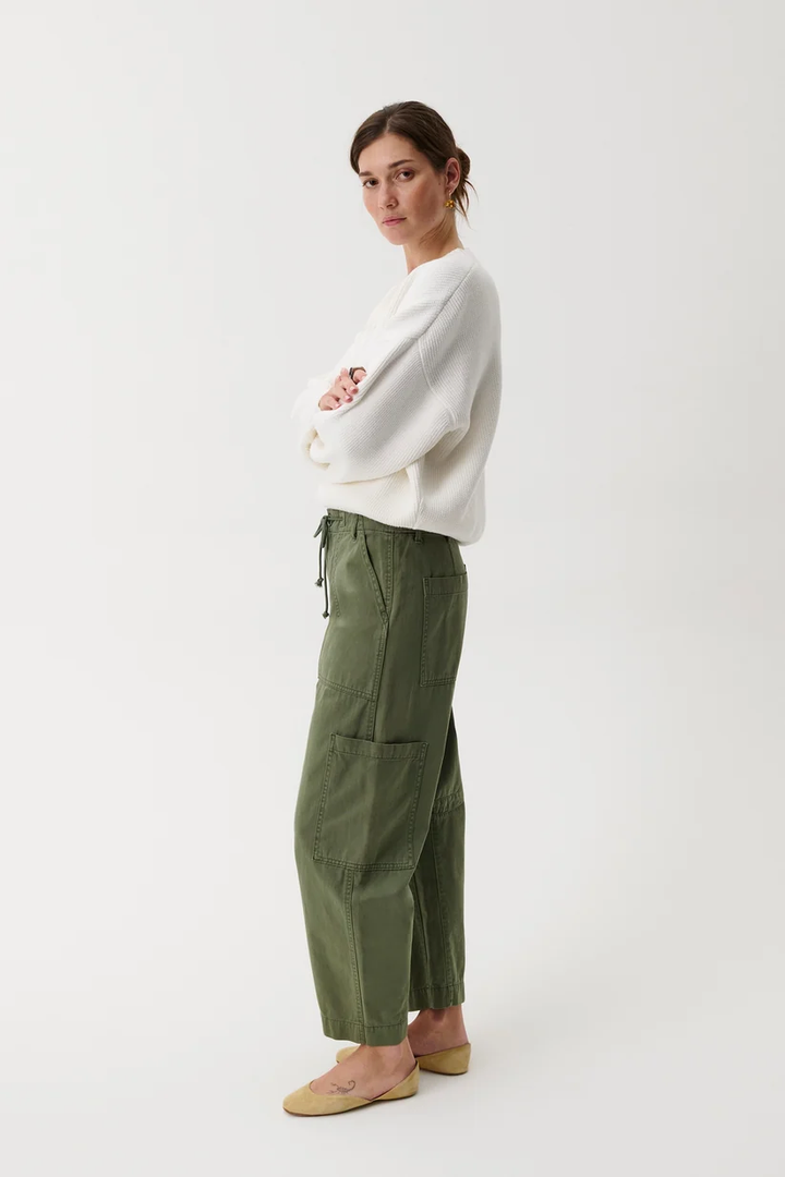 Sabrina Curved Utility Pant-Meadow