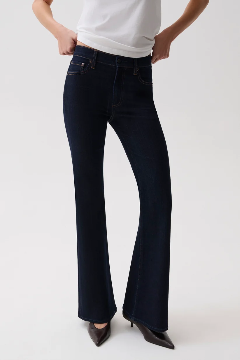 Kinsley Mid Rise Flare-Night Flight