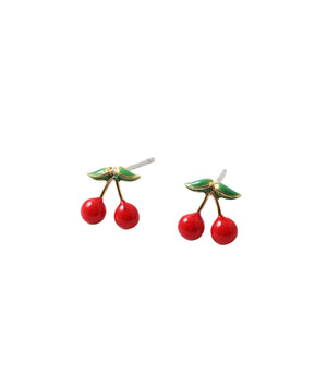 Love Collection Gold Dipped Petite Cherries