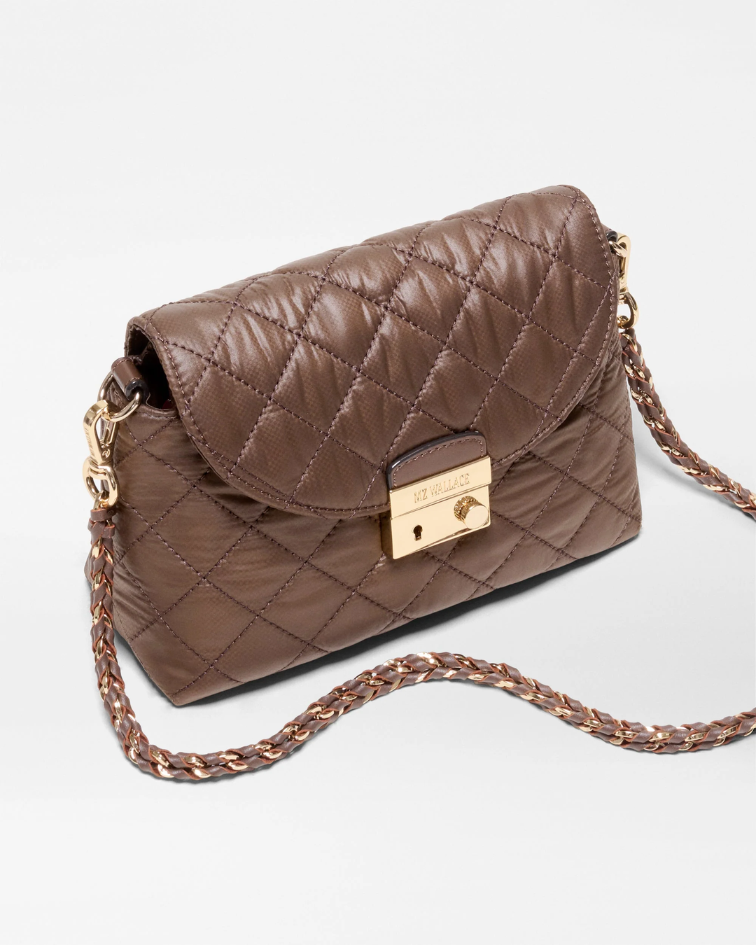 Crosby Lock Crossbody Walnut Brown-Mini XS