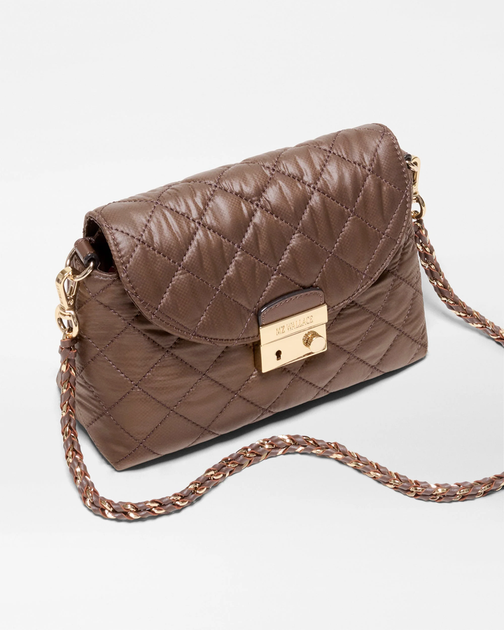 Crosby Lock Crossbody Walnut Brown-Mini XS