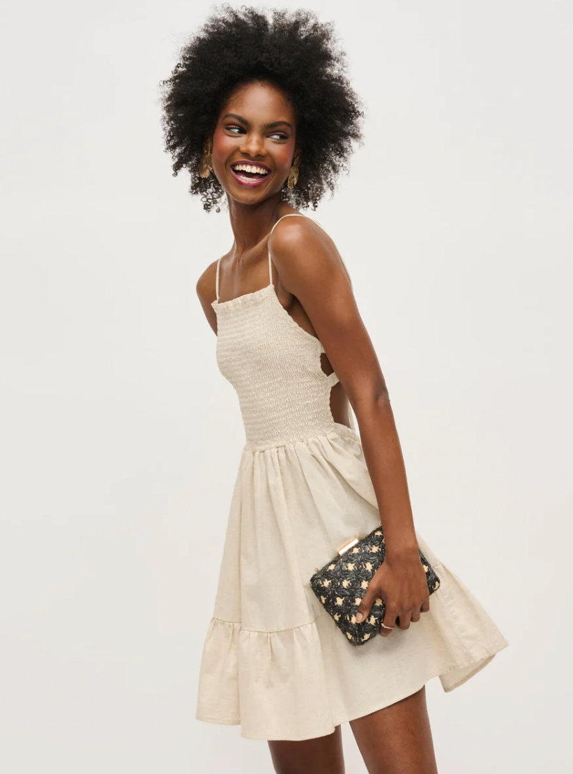 Samantha Evening Bag Natural