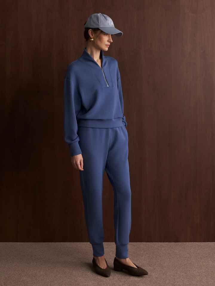 The Slim Cuff Pant-Bijou Blue