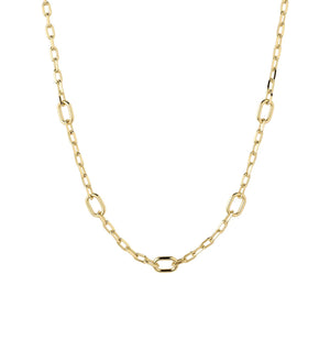 Parker Link Necklace Gold