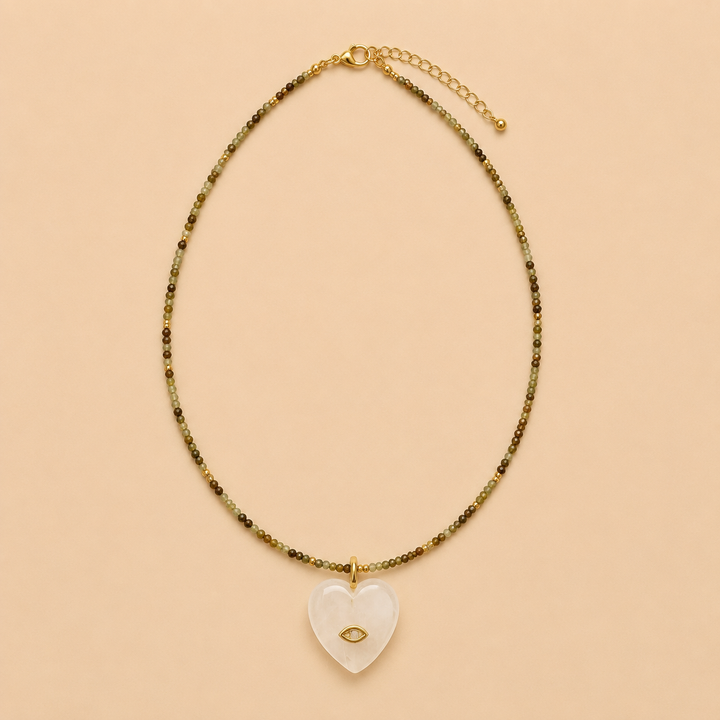 Petite Beads w/Moonstone Heart
