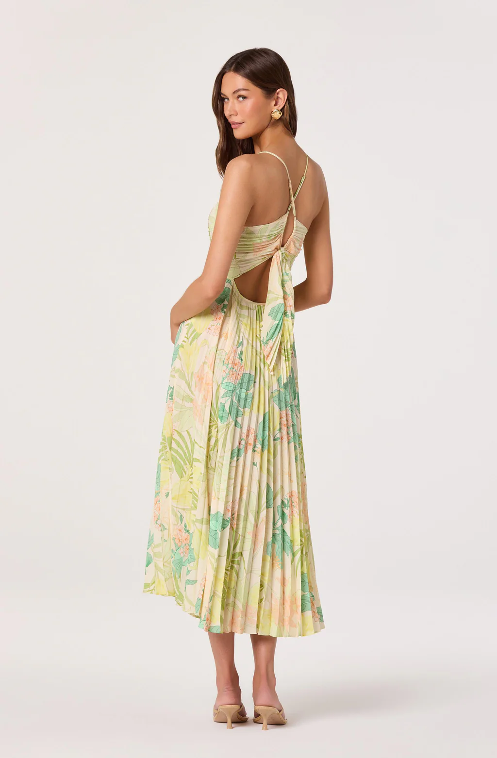 Blythe Dress-Green Tropical