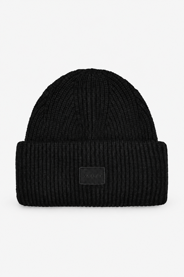 Carly Knit Beanie-Black