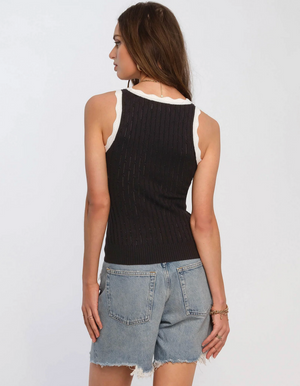 Zenni Pointelle Tank Black