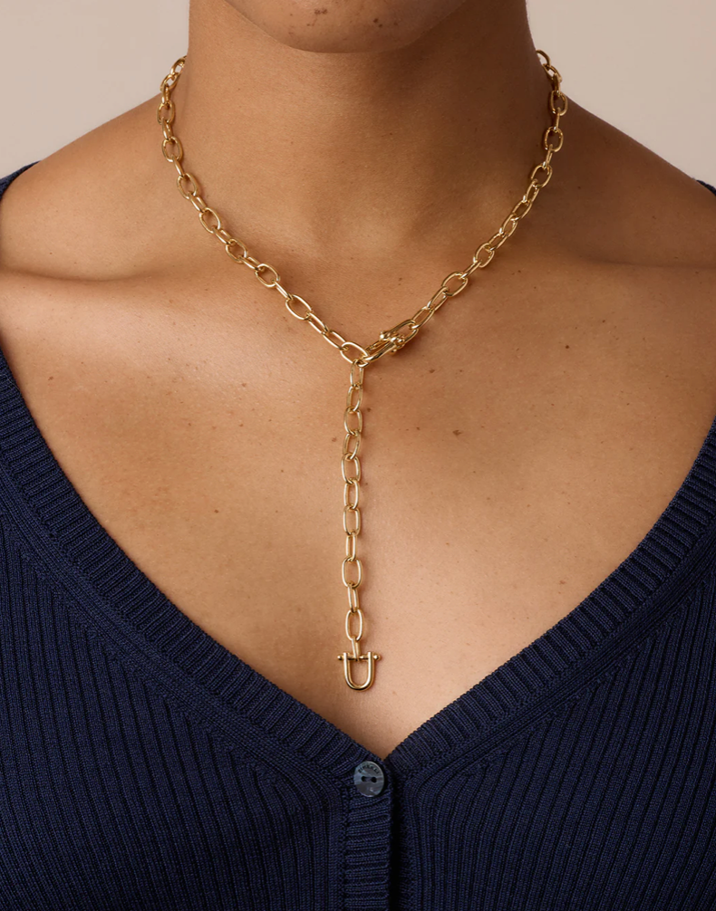 Atlas Lariat -18K Gold