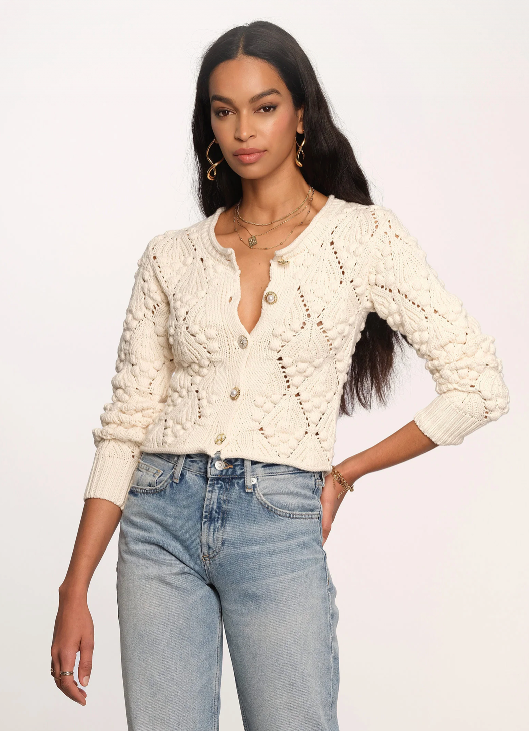 Casplan Cardi Ivory