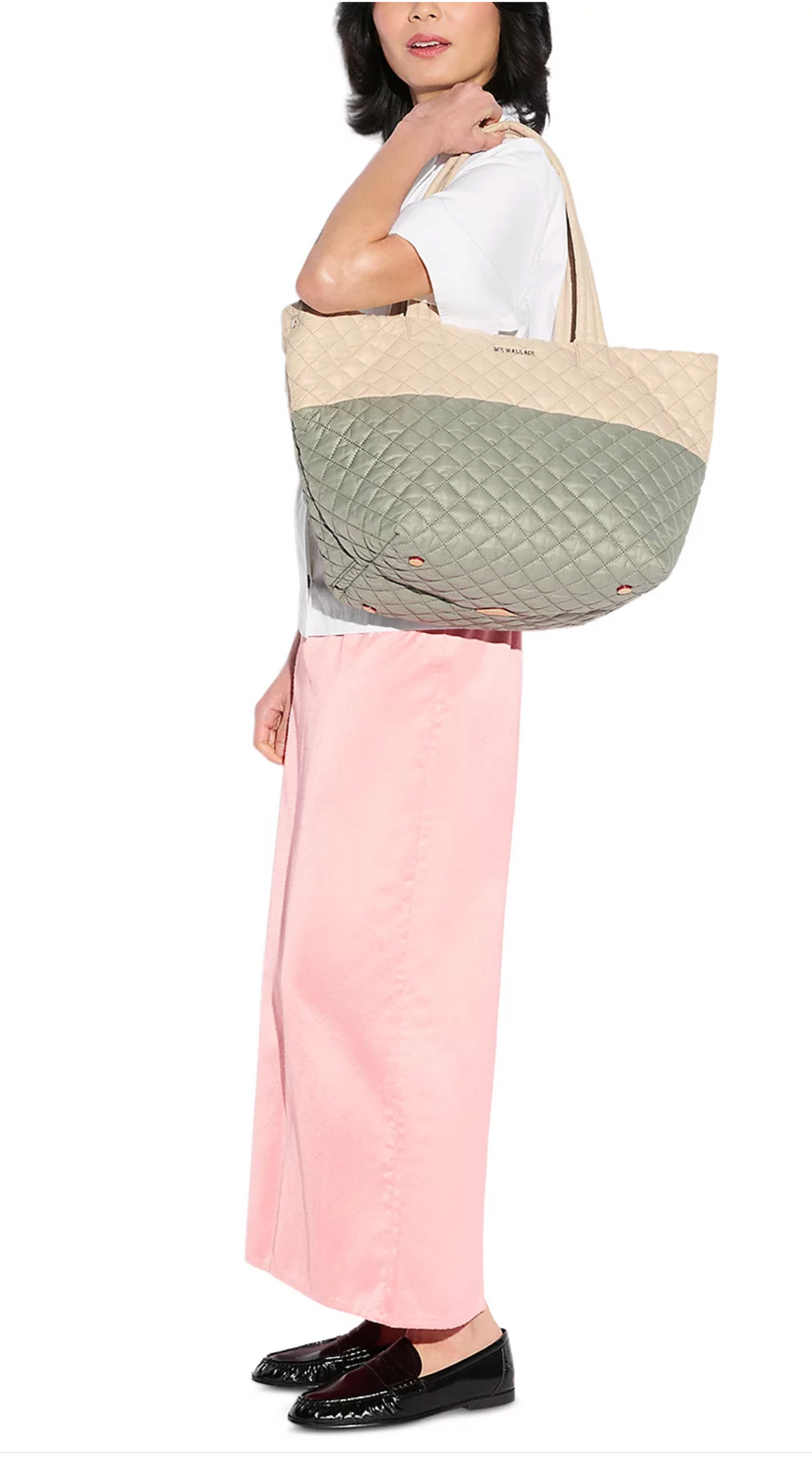 Metro Tote Deluxe Agave Green/Buff  -Medium