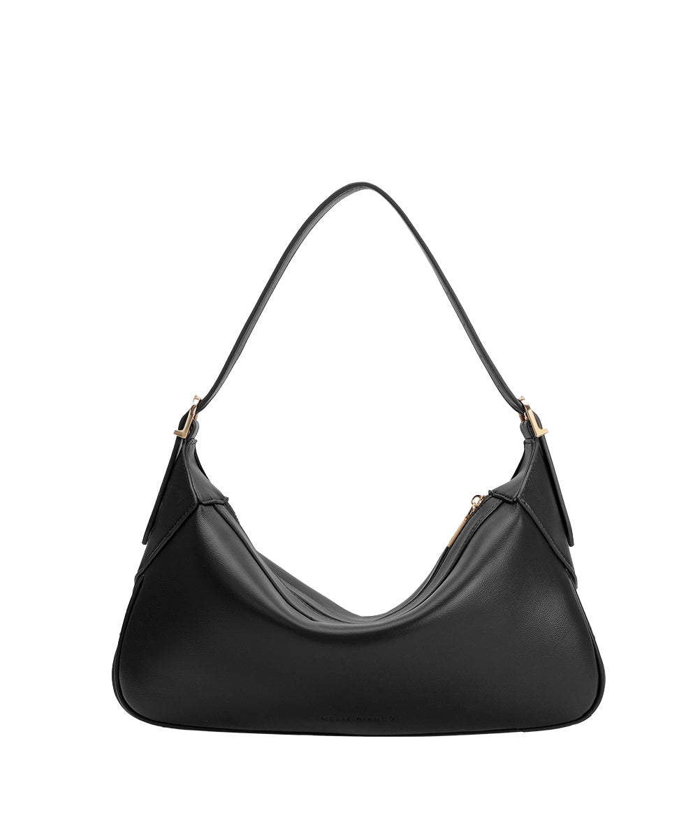 Nicolette Vegan Shoulder Bag-Black
