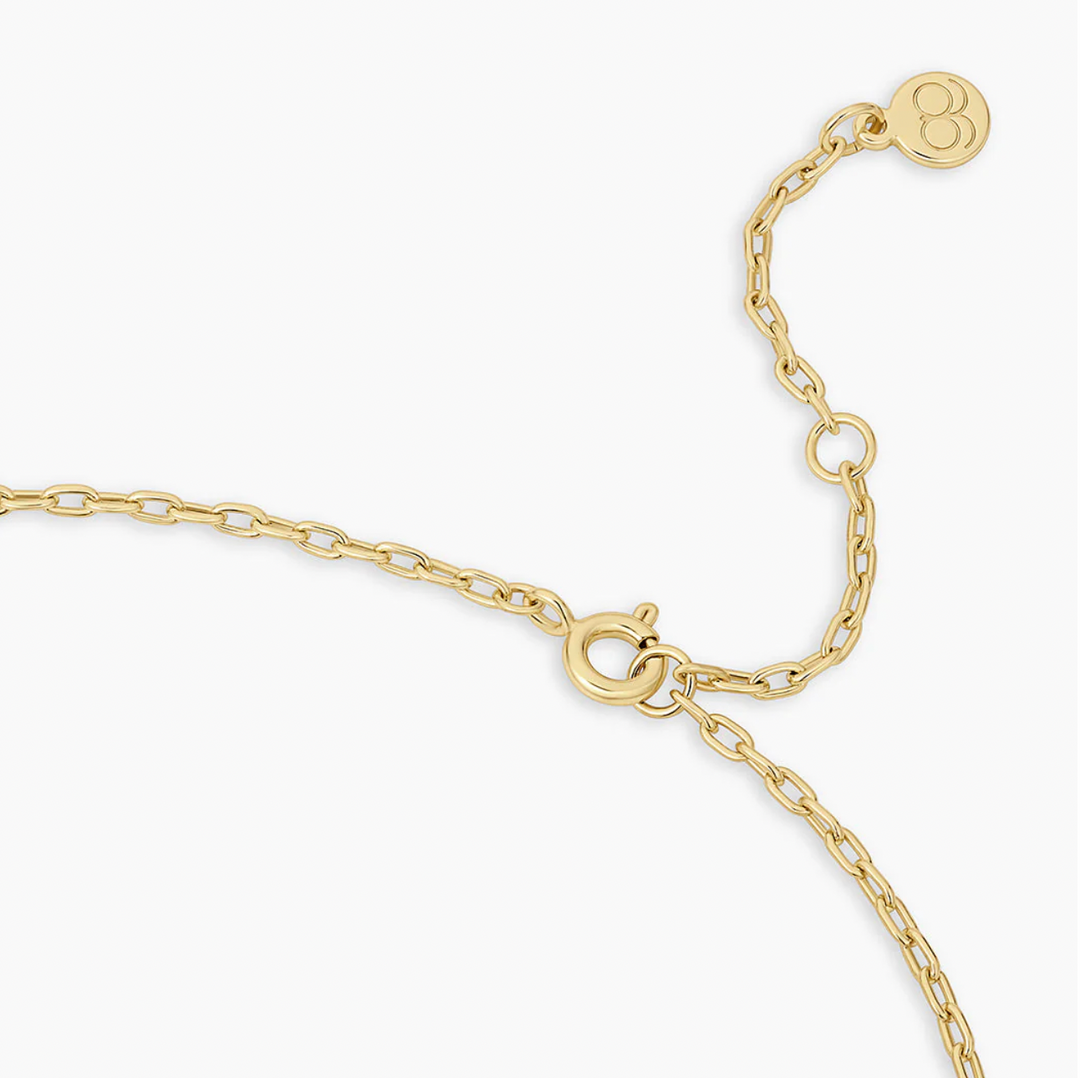 Heart Padlock Interlocking Necklace-18K Gold Plated