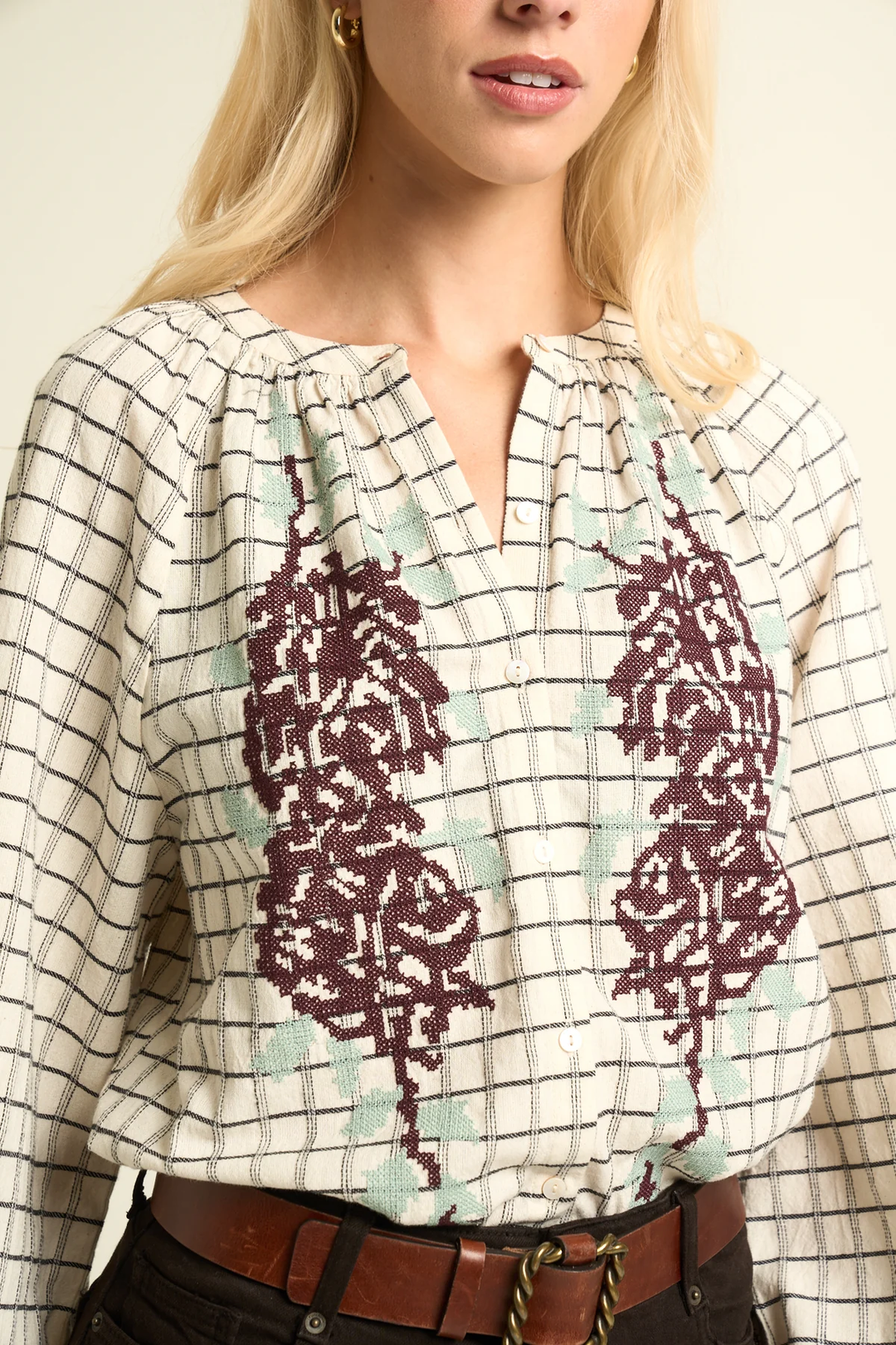 SONMER Kelly Blouse Ecru