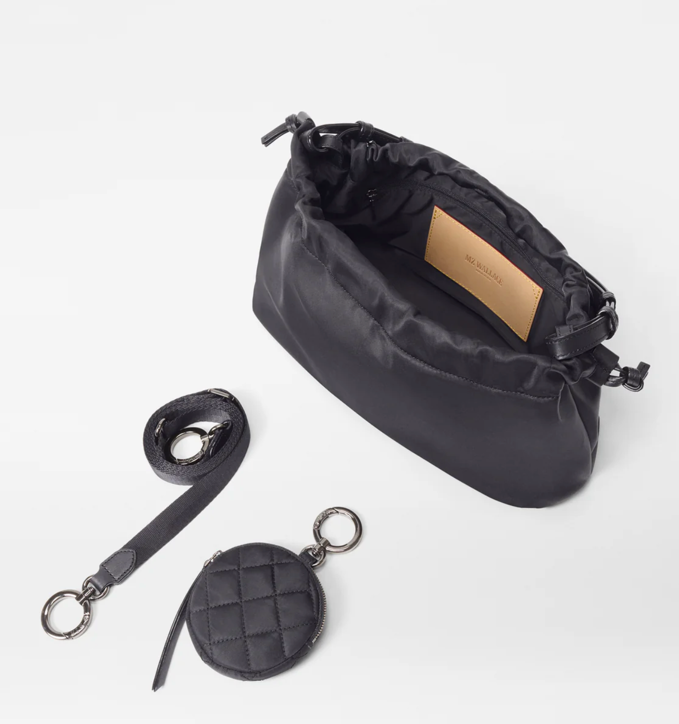 Waverly Shoulder Tote -Small Black