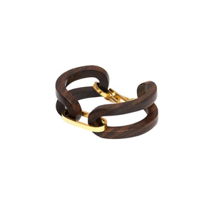Rosewood Open Link Bracelet Gold