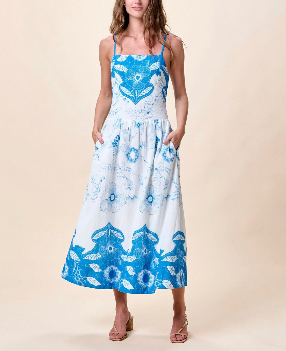 Renee Ankle Dress-Celestia Print